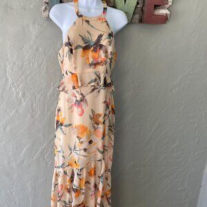 BCBGENERATION MULTI COLOR MAXI DRESS